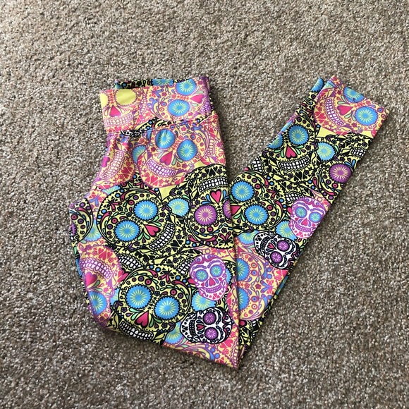 DonaJo Esqueleto Sugar Skull Leggings Size 1 (S/M) - Picture 4 of 12